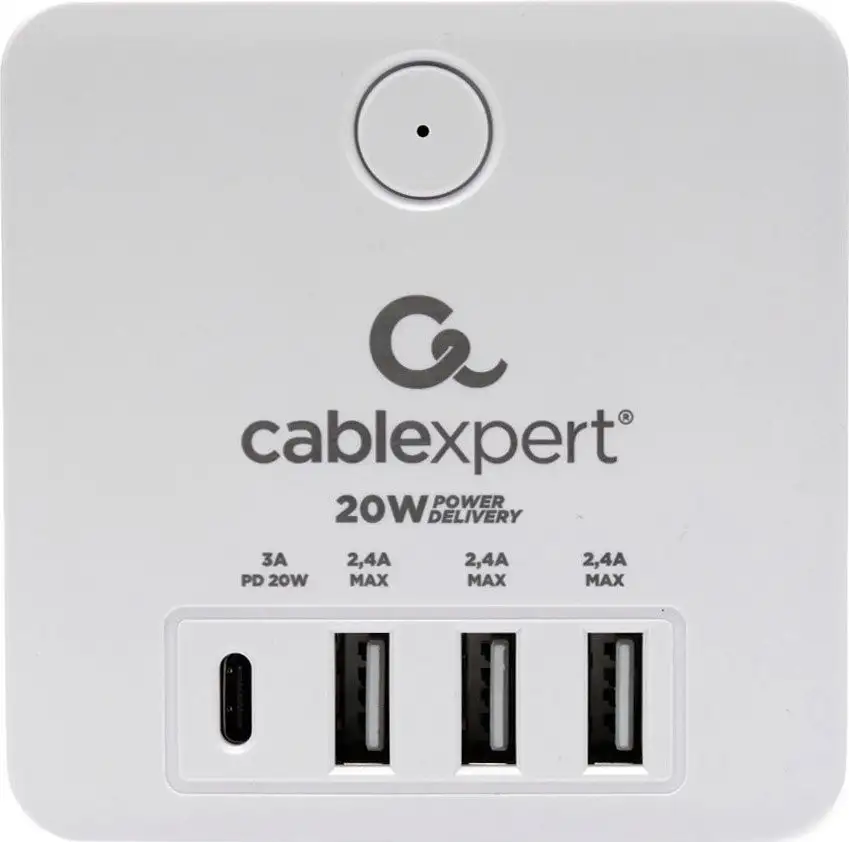 Сетевой фильтр Cablexpert CUBE-4-СU3-W – фото товара