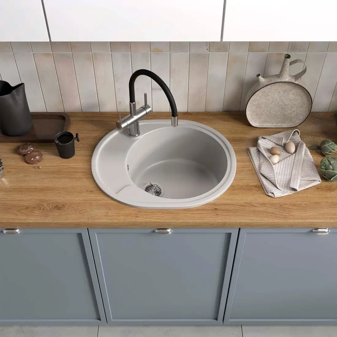 Кухонная мойка Reflexion Allonge RF0658GR - фото товара