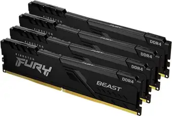Оперативная память Kingston FURY Beast 4x32GB DDR4 PC4-25600 KF432C16BBK4/128 – изображение в каталоге