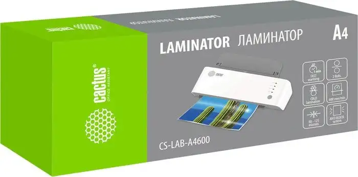 Ламинатор CACTUS CS-LAB-A4600 – фото товара