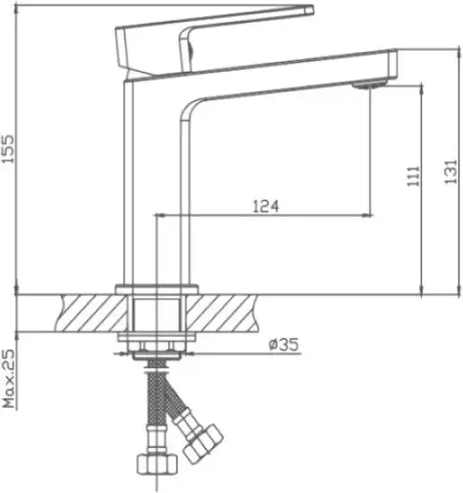 Смеситель Haiba HB10615 (хром) - фото товара