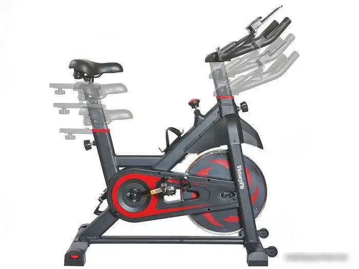 Велотренажер VictoryFit VF-S201 (черный/красный) – фото товара