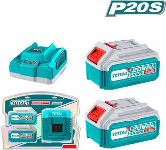 Аккумулятор с зарядным устройством Total TFBCPK1424 (20В/4 Ач + 20В) – изображение в каталоге