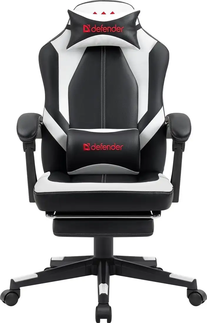 Игровое (геймерское) кресло Defender Apollo (черный/белый) – фото товара