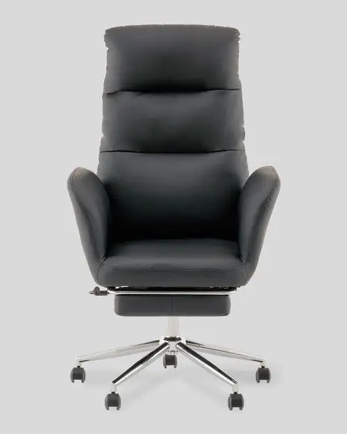 Офисное кресло TopChairs Solid с оттоманкой DD-004-OT (черный) – фото товара