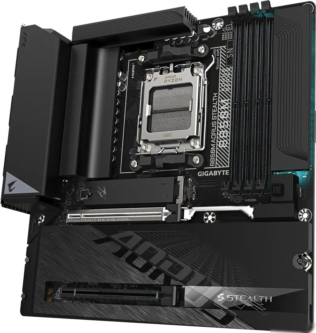 Gigabyte B850M Aorus Stealth (rev. 1.0) – фото товара
