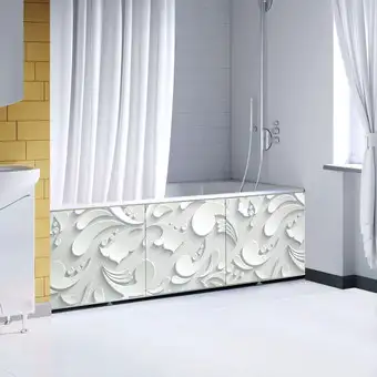 Фронтальный экран под ванну Comfort Alumin Ажур 3D 1.5