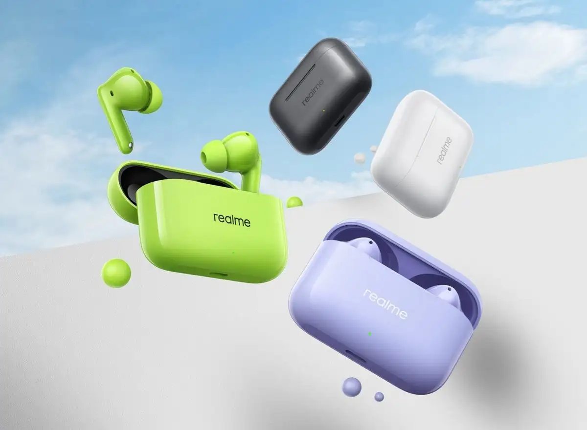 Наушники Realme Buds T200 (зеленый) – фото товара