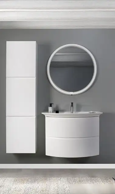 Belux Шкаф Версаль ПН51 (левый, белый глянцевый 1) – фото товара