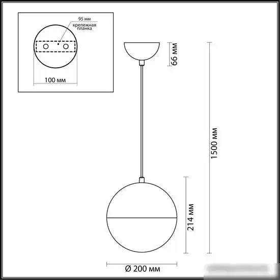 Подвесная люстра Odeon Light Pinga 4958/1A – фото товара