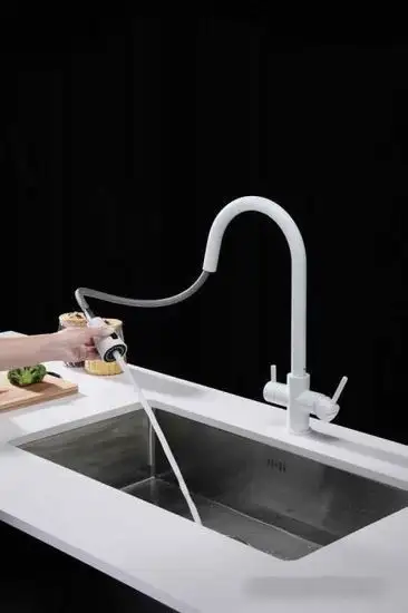 Смеситель Paulmark Lange La214212-431 (белый матовый) - фото товара