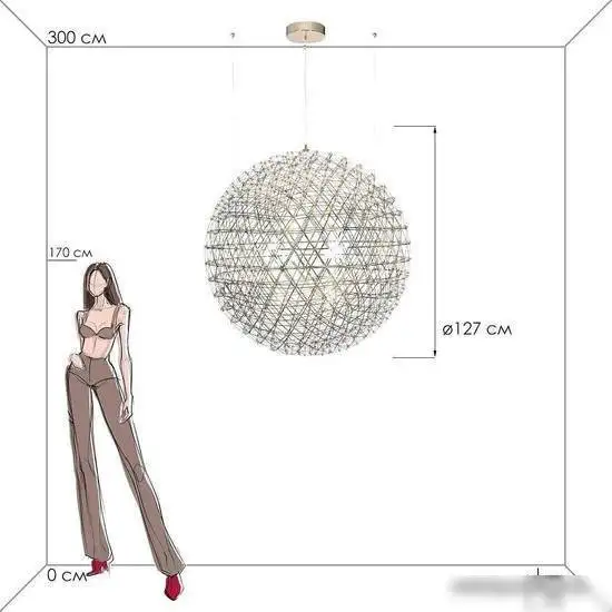 Подвесная люстра LOFT IT Moooi raimond 9027-127 Gold – фото товара