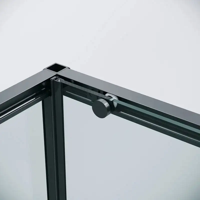 Душевой уголок Grossman Galaxy 100x80x195 120.K33.01.1080.21.00 (черный матовый/прозрачное стекло) - фото товара