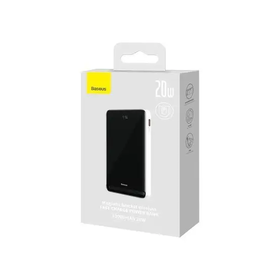 Внешний аккумулятор Baseus Magnetic Bracket Wireless Power Bank 20W 10000mAh (розовый) – фото товара