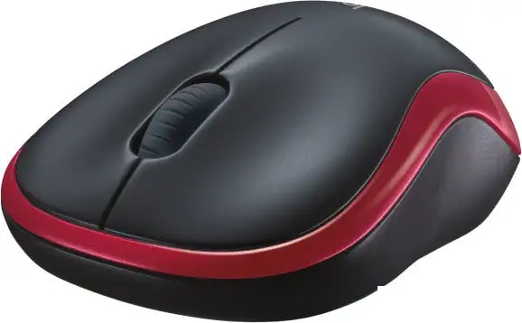 Мышь Logitech M186 (черный/красный) – фото товара