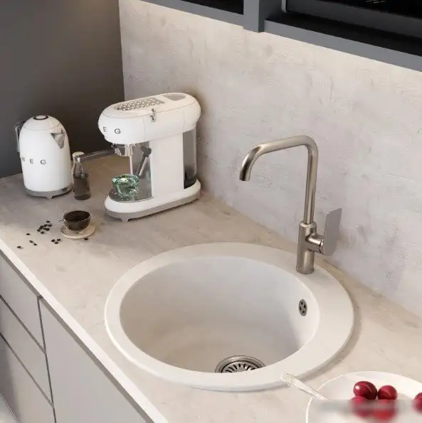 Кухонная мойка Mixline ML-GM13 551895 (ультра-белый) - фото товара