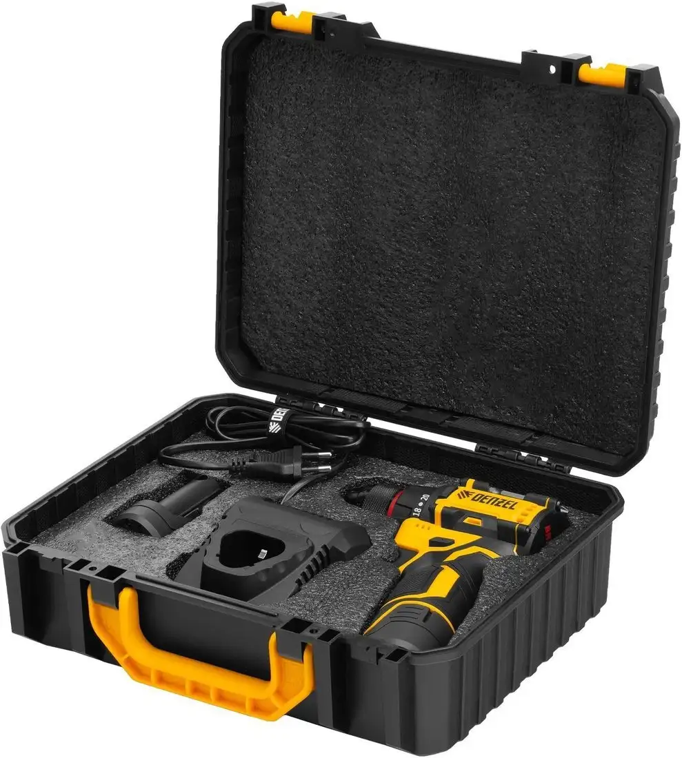 Дрель-шуруповерт Denzel CDH-BL-12 (с 1-им АКБ, кейс) – фото товара