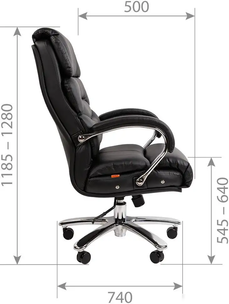Офисное кресло CHAIRMAN 409 (экопремиум черный) – фото товара