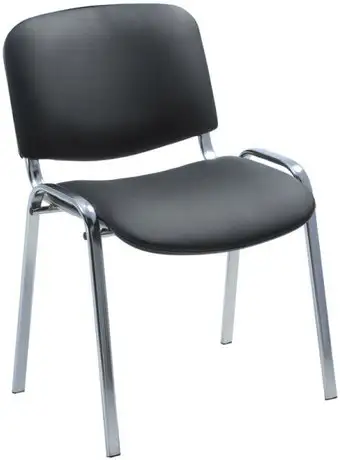 Офисный стул Helmi Изо HL-F01 330630 (хром/кожзам черный) – изображение в каталоге