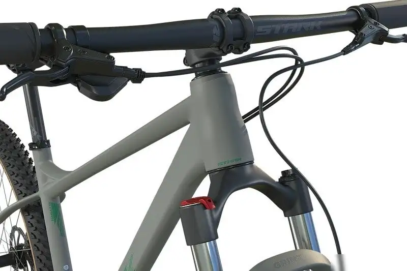 Велосипед Stark Hunter 29.2 HD р.19 2025 HQ-0017828 (серый матовый/зеленый, разобранный) – фото товара