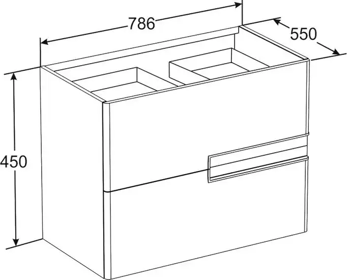 Roca Victoria Nord тумба под умывальник черная [ZRU9000097] – фото товара