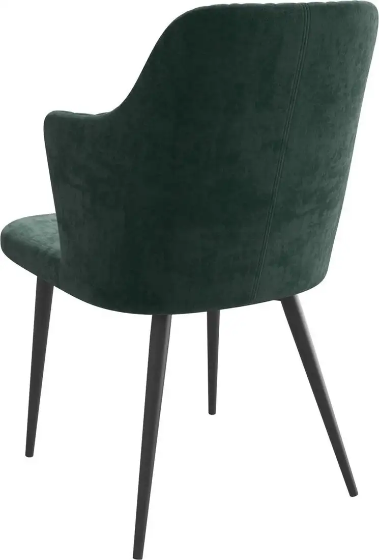 Стул с подлокотниками Мамадома Freddy (b10 Green Lux/черный)