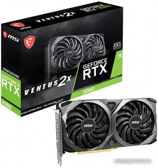 Видеокарта MSI GeForce RTX 3060 Ventus 2X 12G OC – фото товара