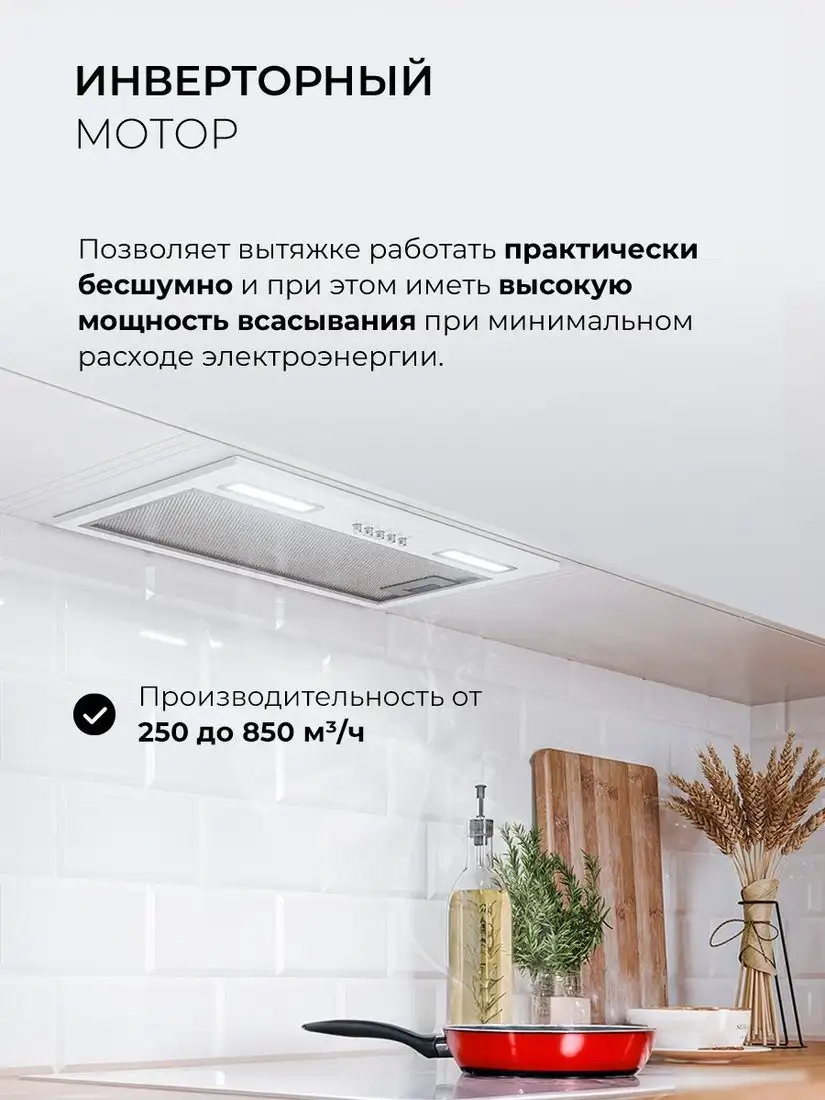 Кухонная вытяжка LEX Hyper 600 Inverter WH - фото товара