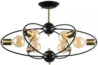 Люстра средней высоты Arte Lamp Glasgow A1963PL-6BK – изображение в каталоге