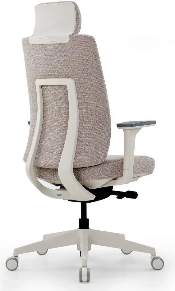 Офисное кресло SitZone CH-K55A-BS (ткань, бежевый, пластик, корпус белый) – фото товара