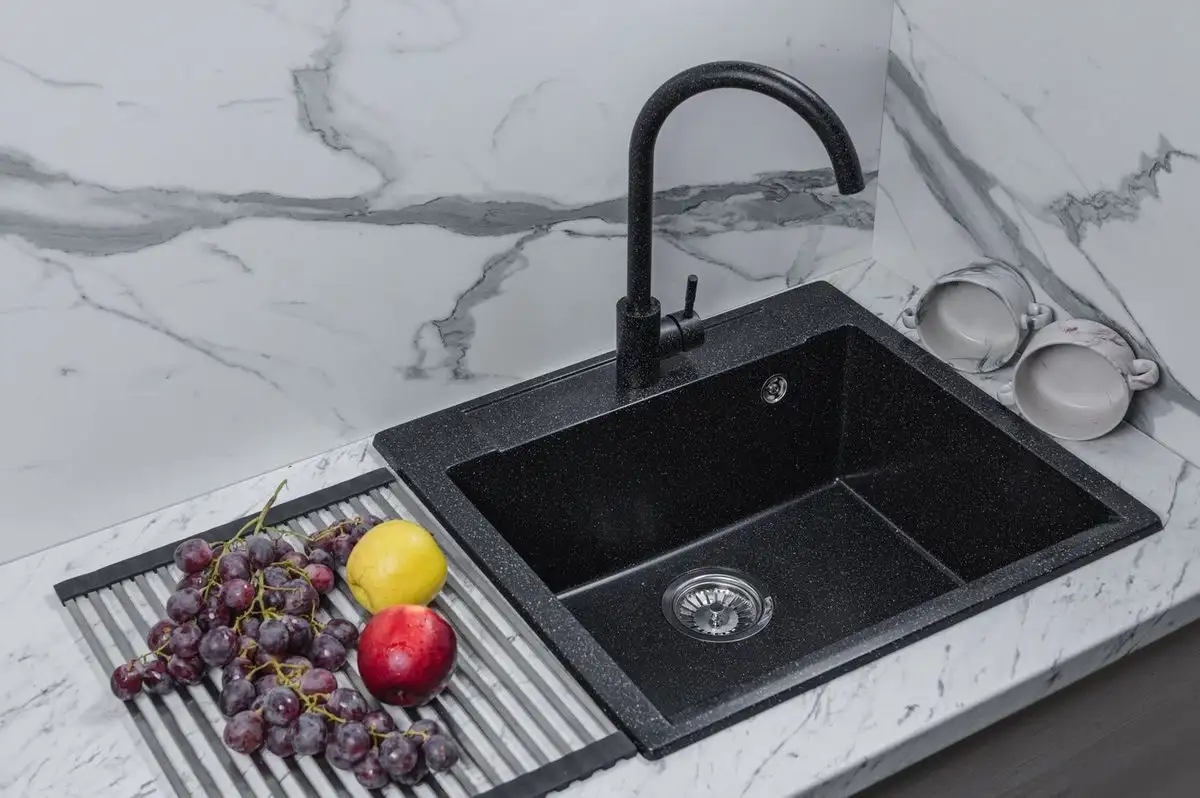 Кухонная мойка Marblan Cubi (черный) - фото товара