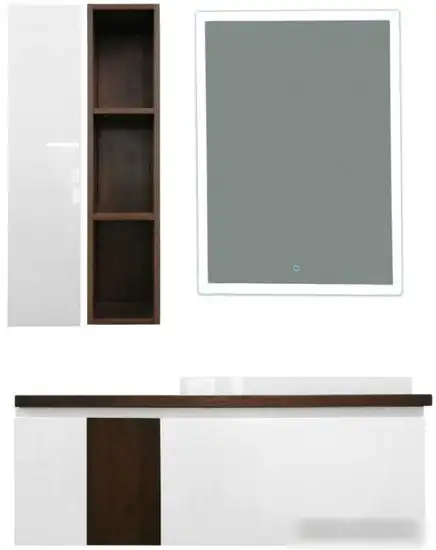 Эстет Шкаф-полупенал Malibu L 20x16x90 ФР-00007132 – фото товара