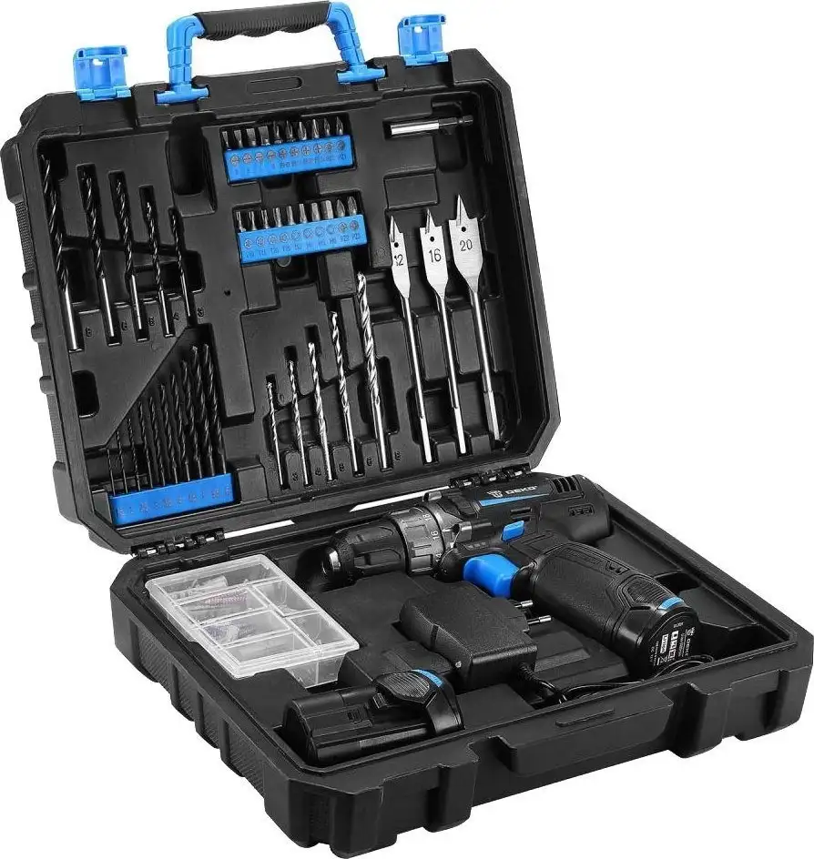 Дрель-шуруповерт Deko DKCD12 083-1113 (с 2-мя АКБ, кейс) – фото товара