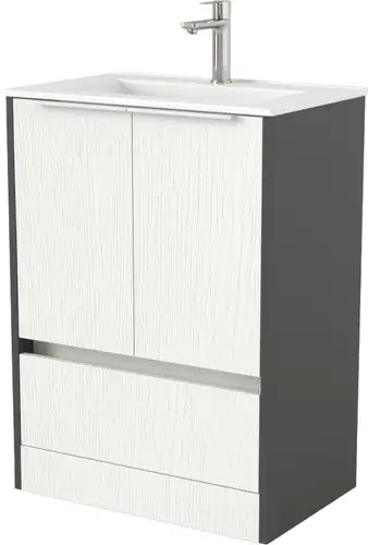 Дабер Тумба под умывальник 017 WeltWasser Deilbach 7517-60 Т17.6W.0.20Б (белый древесный/серый/ручка белая) – изображение в каталоге
