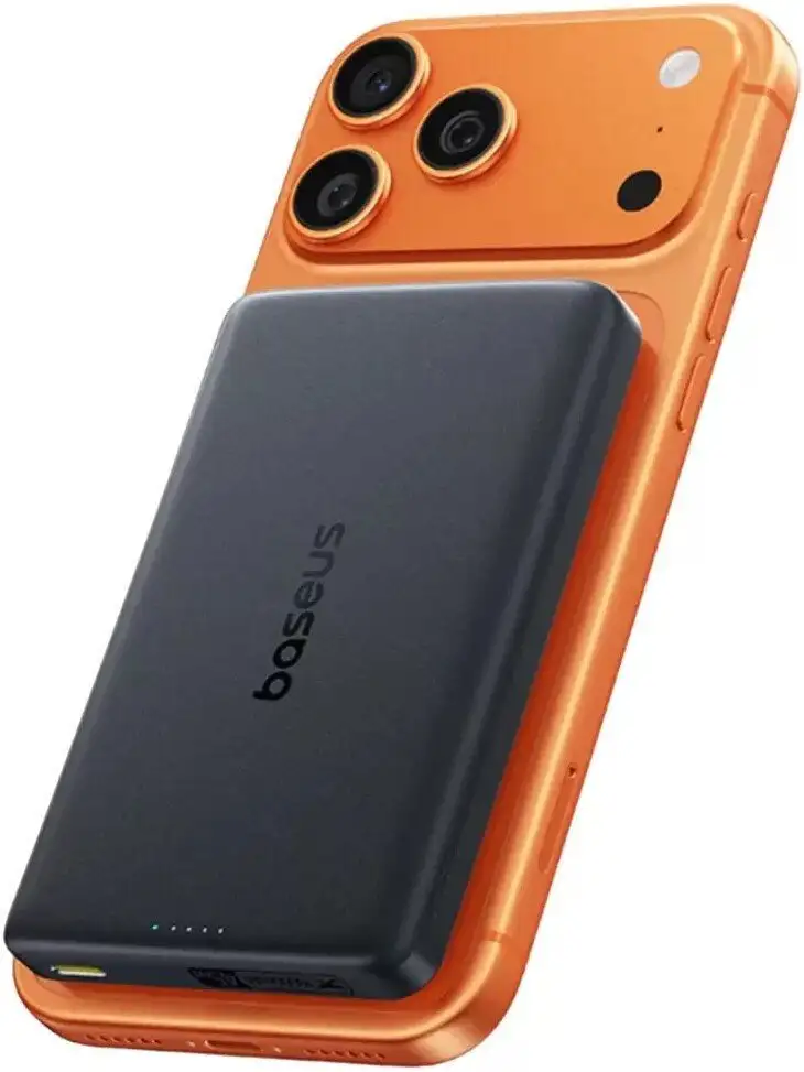 Внешний аккумулятор Baseus PicoGo AM52 Slim Qi2.2 Magnetic Power Bank 45W 10000mAh (черный) – фото товара