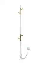 Полотенцесушитель Gloss & Reiter электрический PRIMUM.Е2.L.15х140.Н4.Таймер. Муар белый с золотом - изображение в каталоге