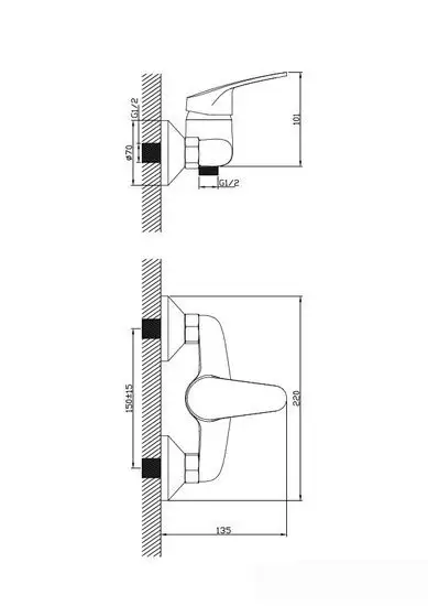 Смеситель Diadonna D80-220124 - фото товара