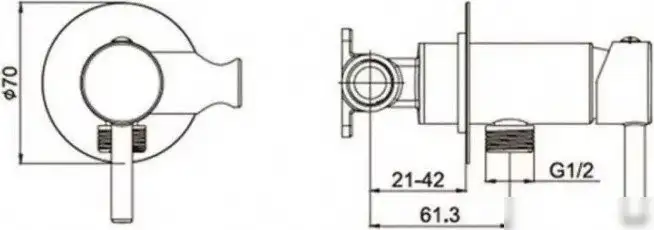 Гигиенический душ Grocenberg GB001 (графит) - фото товара