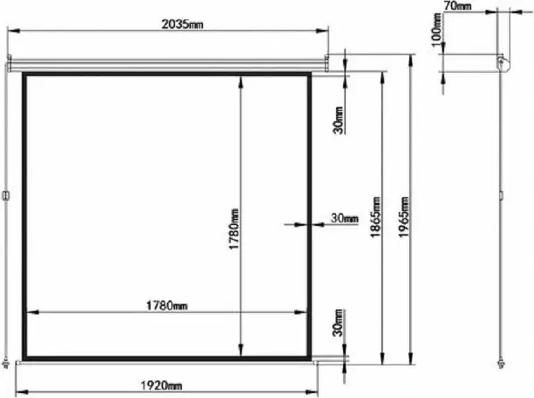 Проекционный экран BRAUBERG Moto 4:3 (180x180) 236733 – фото товара