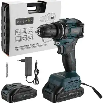 Дрель-шуруповерт Zitrek Greenpower 20 PRO 085-1314 (с 2-мя АКБ, кейс) – изображение в каталоге