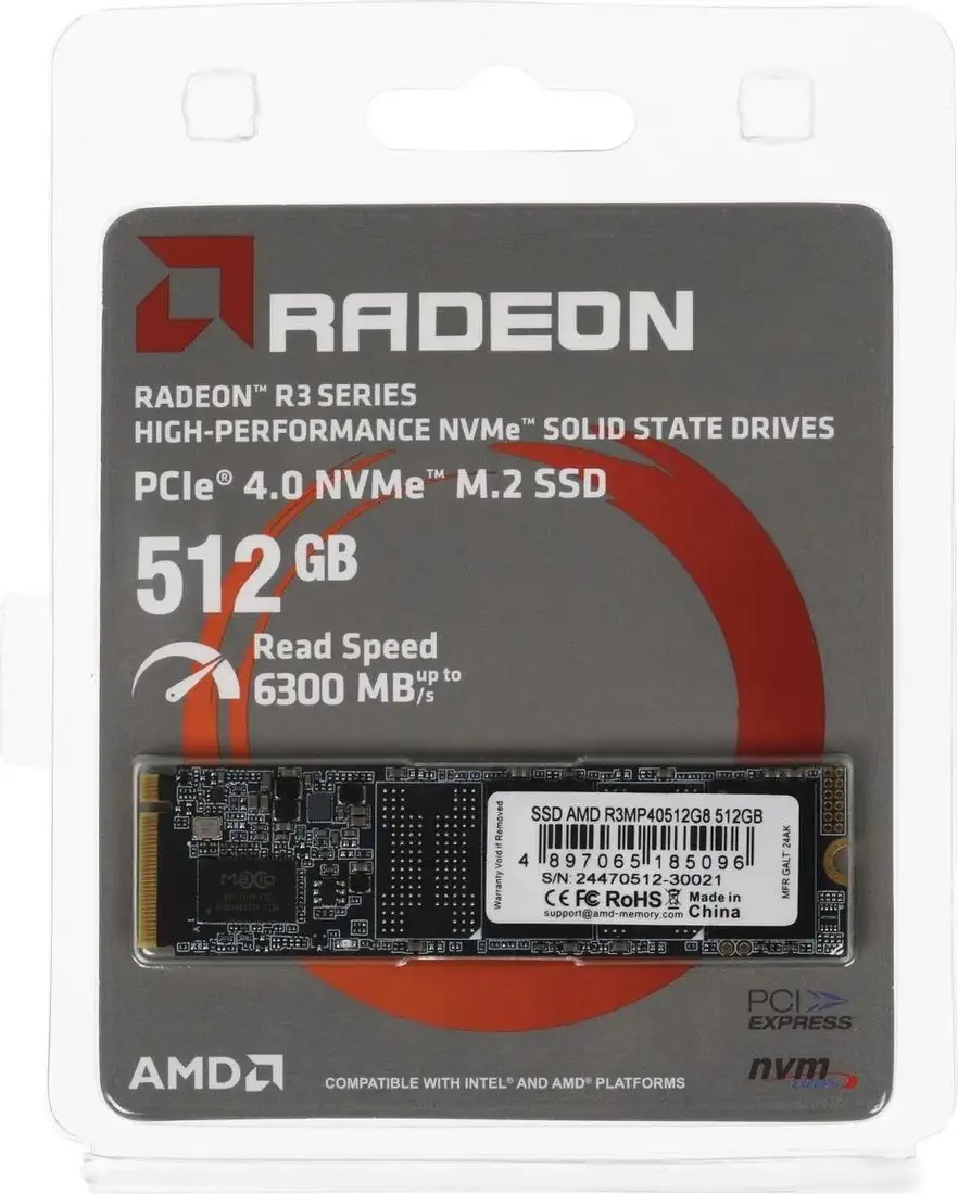 SSD AMD Radeon R3 512GB R3MP40512G8 – фото товара