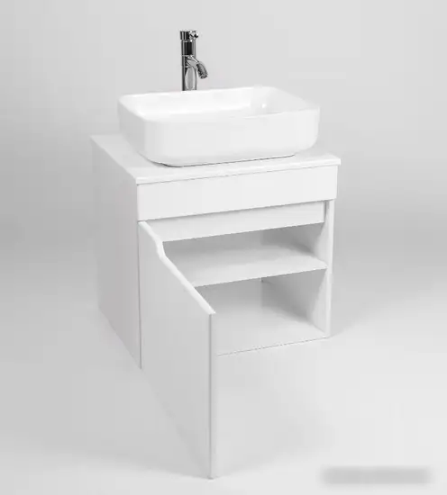 Viant Тумба под умывальник Куба Como 50 VKUB50CO-T1STP – фото товара