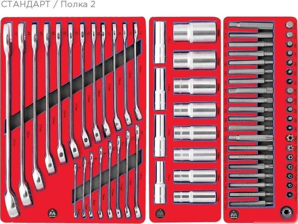 Универсальный набор инструментов Мастак 52-05186G (186 предметов) – фото товара