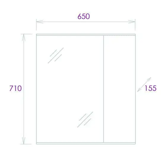 Onika Шкаф с зеркалом Марбл 65.00 206545 – фото товара