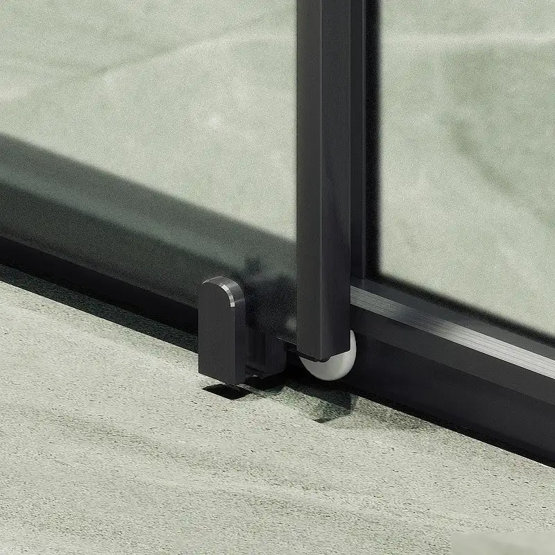 Душевая дверь MaybahGlass 195x150 MGD-1281-6 (сатин/черный) - фото товара