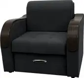 Кресло Сириус Лидер-1 ППУ 105x110 (Eva 11 велюр черный) – изображение в каталоге