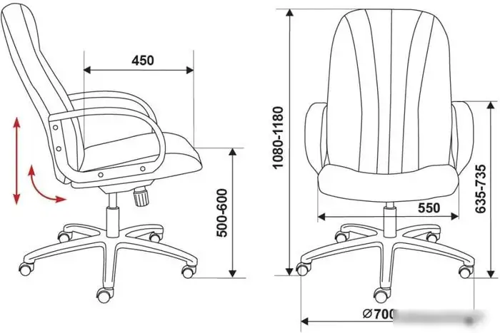 Кресло Бюрократ T-898/3С11BL (черный) – фото товара