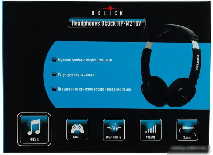 Наушники Oklick HP-M211V – фото товара