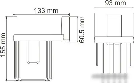 Держатель для освежителя воздуха Wasserkraft Abens K-3245 – фото товара