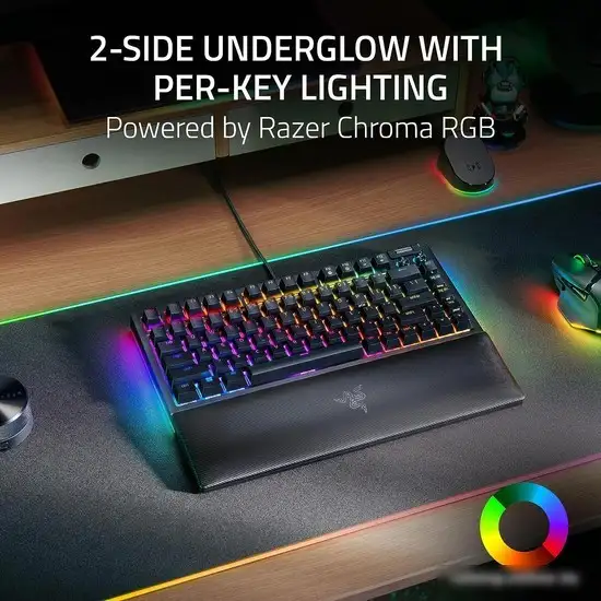 Клавиатура Razer BlackWidow V4 75% (черный, нет кириллицы) – фото товара